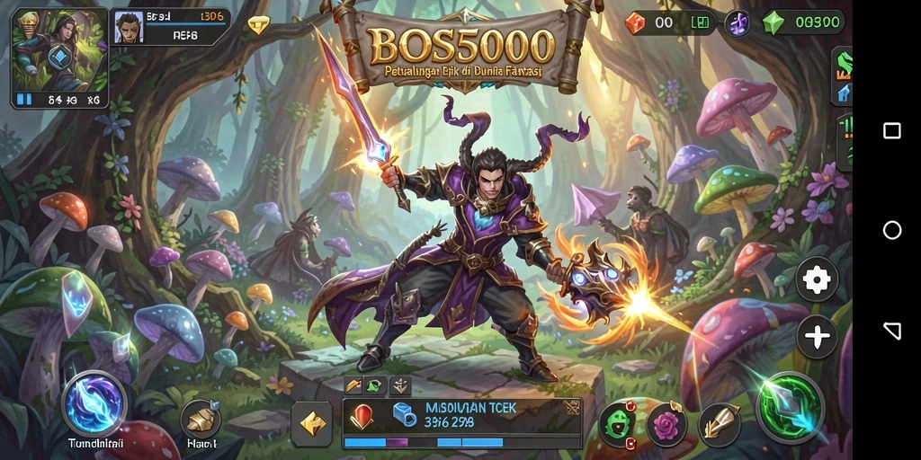 Tampilan gameplay BOS5000 yang memukau dan penuh aksi.