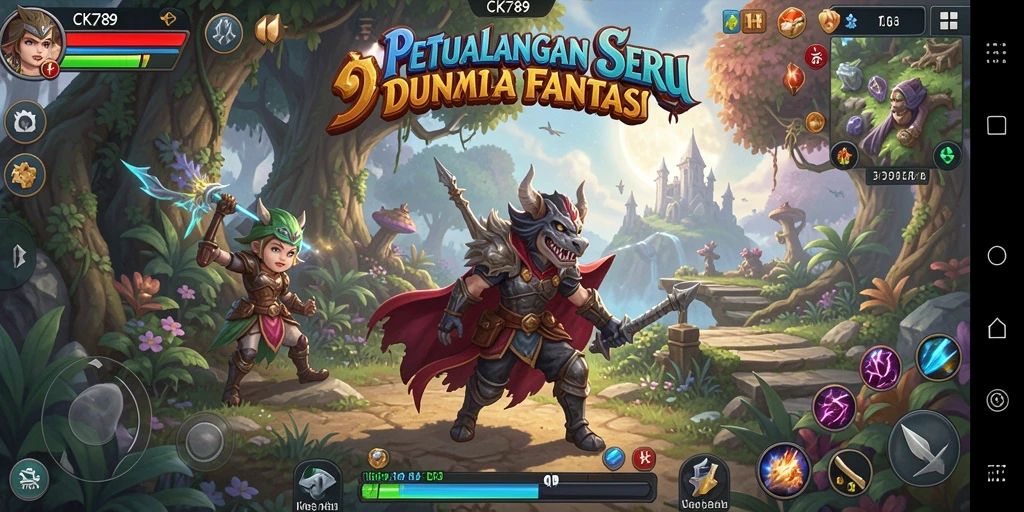 Screenshot CK789 menunjukkan aksi mendebarkan dalam gameplay Adventure.