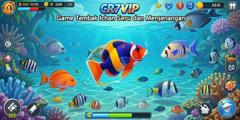 Gameplay seru CR7VIP saat menangkap ikan berharga.