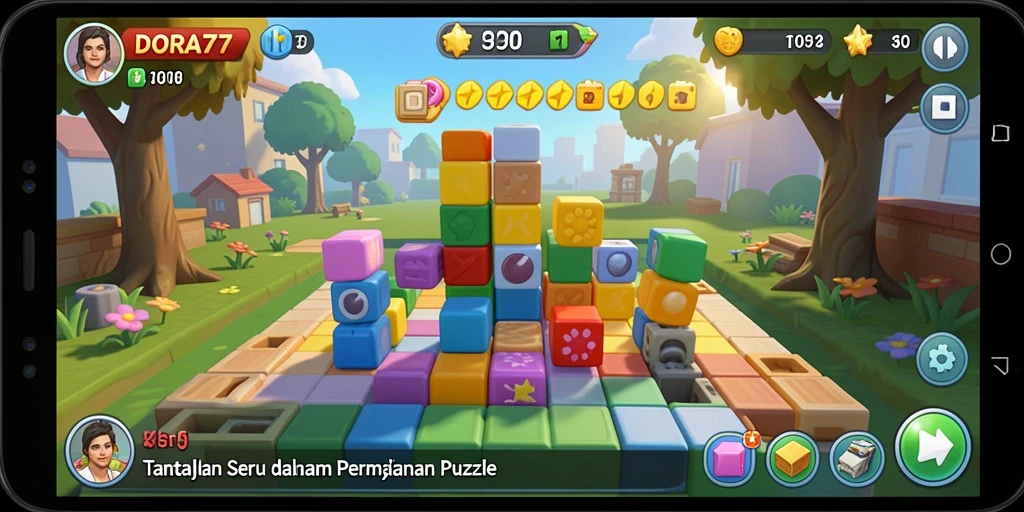 Gameplay seru dan menantang dari DORA77 dalam kategori Puzzle.