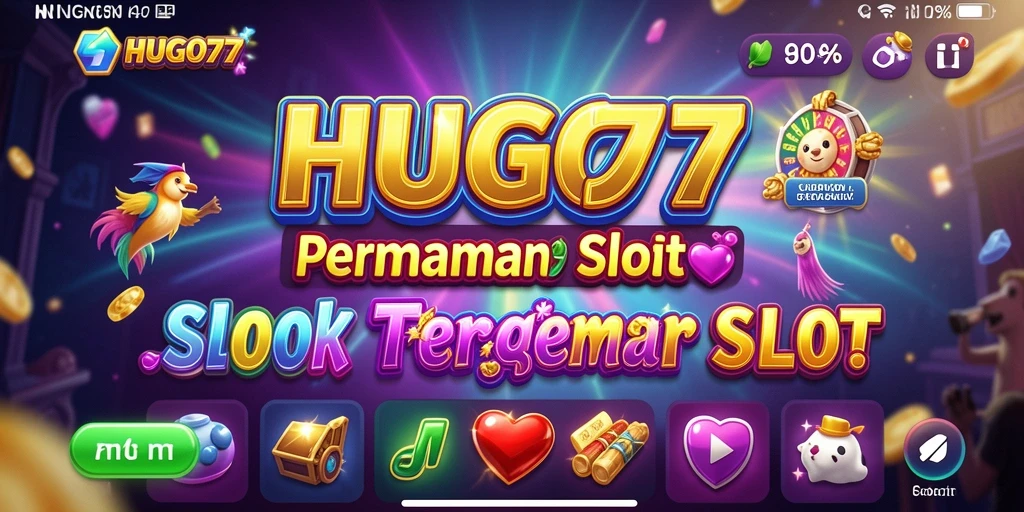 Tampilan menarik gameplay HUGO77 dengan mesin slot beragam.