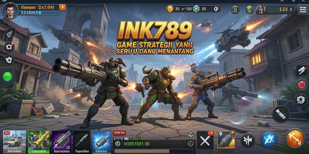 Tampilan visual menawan dari gameplay INK789.