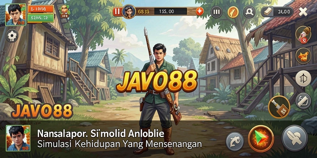 Tampilan gameplay utama JAVO88 yang menampilkan suasana interaktif.