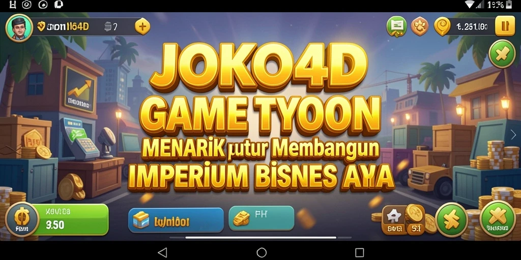 Tampilan gameplay <strong>JOKO4D</strong> yang menyenangkan dan interaktif untuk manajemen bisnis.