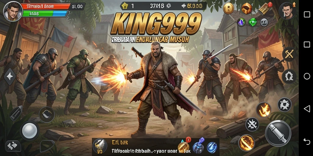 Tangkapan layar menunjukkan aksi seru dalam gameplay KING999.
