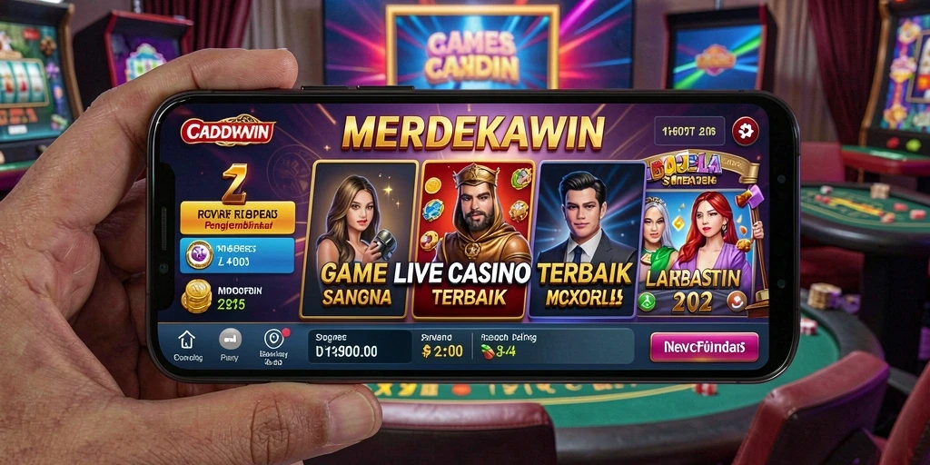Tampilan menarik dan gameplay Live Casino yang mendebarkan di MERDEKAWIN.