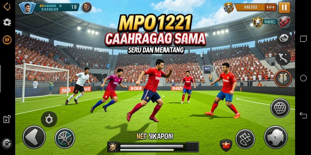 Tampilan gameplay seru dari MPO1221 yang menggambarkan aktivitas olahraga.