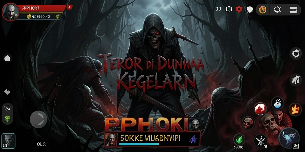 Screenshot PPHOKI memperlihatkan suasana mencekam dan makhluk menyeramkan.