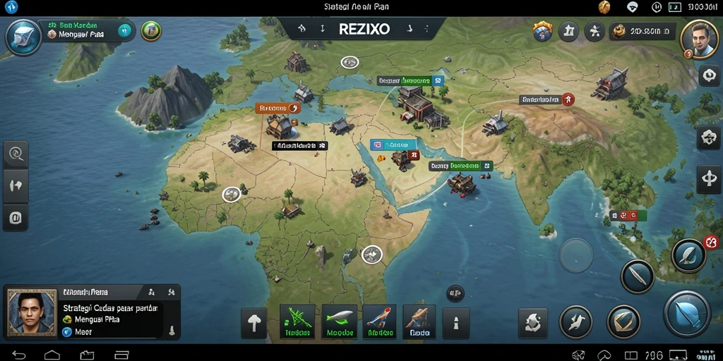 Tampilan gameplay menarik dari REZIXO dengan strategi yang mendalam.